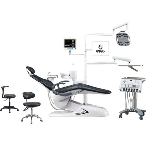 带监护仪牙科治疗设备 - X5+ IMPLANT - Foshan Cingol Medical Instrument Co.,Ltd - 带器械架 / 带LED照明