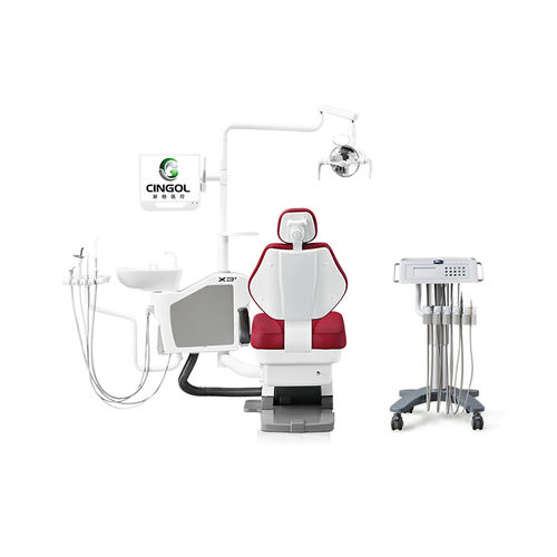 带监护仪牙科治疗设备 - X3+ CART  - Foshan Cingol Medical Instrument Co.,Ltd - 带器械架 / 带LED照明