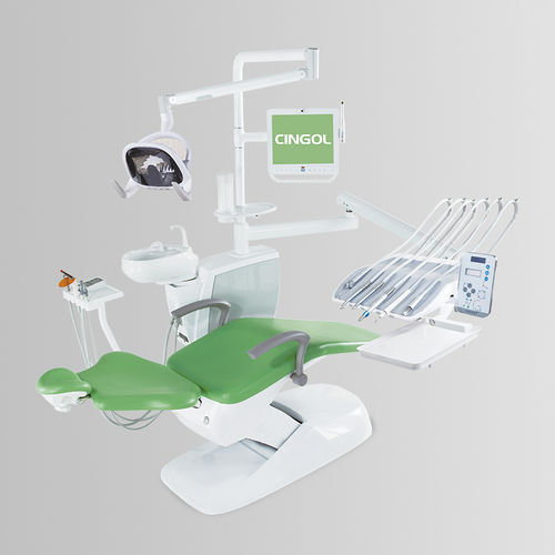 带监护仪牙科治疗设备 - X1 2020 Top-Mounted - Foshan Cingol Medical Instrument Co.,Ltd - 带器械架 / 带LED照明