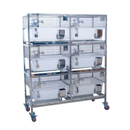 豚鼠实验动物笼具 - GPINT-PP-01, GPINT-PP-02, GPINT-PP-03 - Orchid Scientific and innovative India Pvt Ltd - 模块化 / 不锈钢 / 聚丙烯