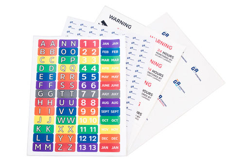 管标签 - Laser & Inkjet Labels - GA International - 滴管用 / 可拆卸