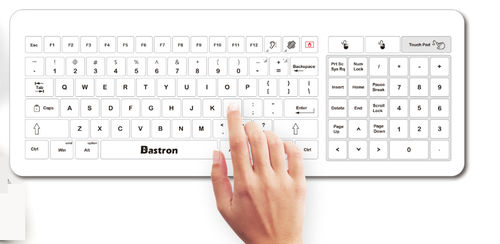 带触摸板医用键盘 - B45-USB - Bastron - USB / 防水