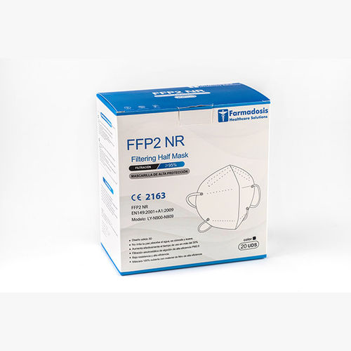 FFP2防护口罩 - Farmadosis SL - 半面罩 / 20个每盒 / 一次性