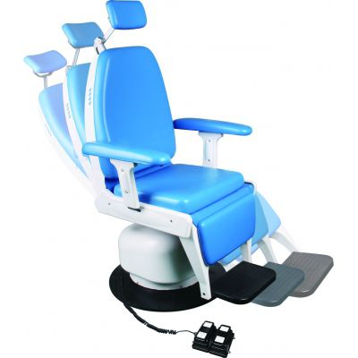 电动牙科椅 - FK-ENT1900D - Tonglu Fuke Medical Instrument - 固定 / 蓝色 / 高度可调节