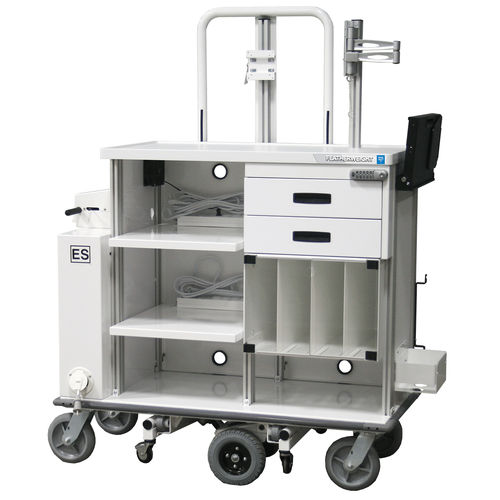 医用手推车 - Featherweight® Motorized Double - PHS West - 内窥镜 / 运输 / 带抽屉