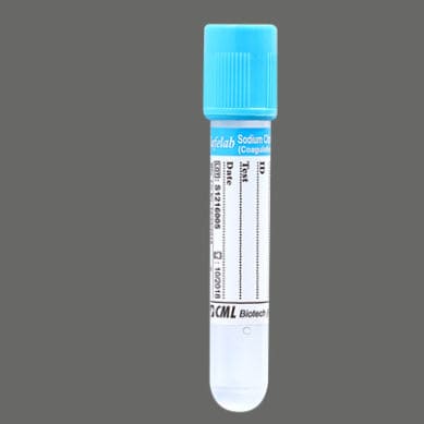 凝固分析采样管 - SLD - Nac	 - CML Biotech - 圆柱 / 血液 / 柠檬酸钠