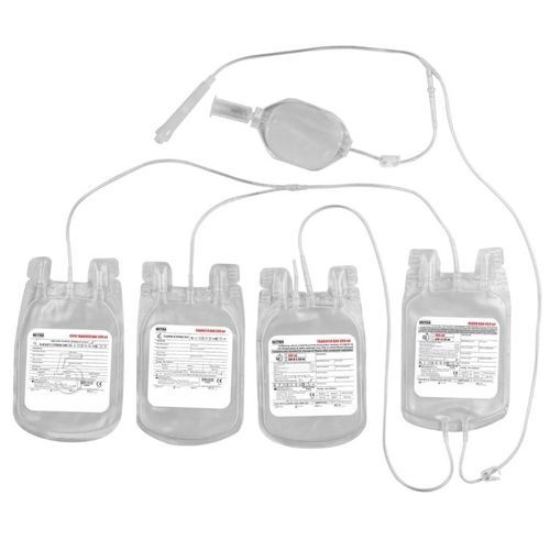 四联血浆袋 - MITRA Industries - CPD/SAG-M / PVC / WB-SP