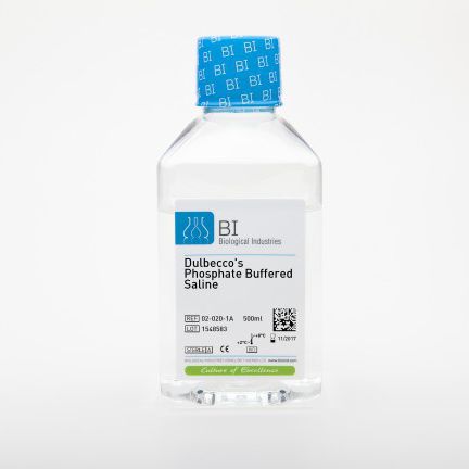 DPBS试剂 - 02-020-1A	 - Biological Industries/以色列生物科技 - 溶液 / 用于细胞培养 / 液体