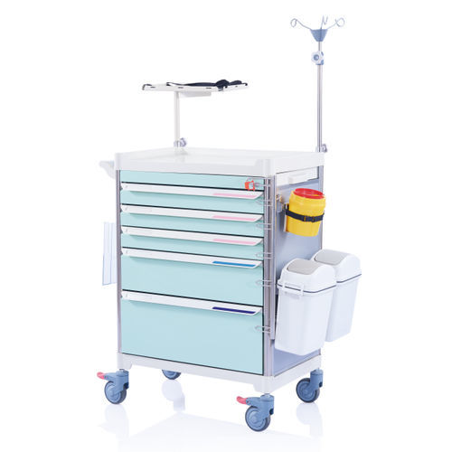 医用推车 - W3920 - Sichuan Yufeng Medical Equipment Co., Ltd. - 医院用 / 急救 / 氧气瓶架