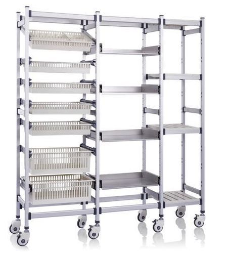 3层搁板货架 - P2607 - Sichuan Yufeng Medical Equipment Co., Ltd. - 用于容器 / 用于篮筐 / 药房