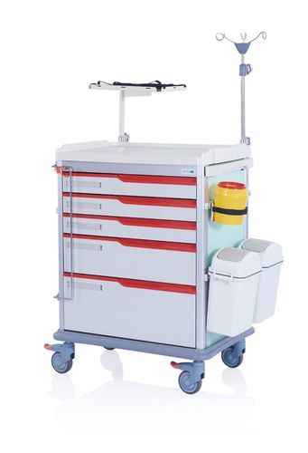 医用推车 - W3711 - Sichuan Yufeng Medical Equipment Co., Ltd. - 用于器械 / 药品 / 垃圾桶