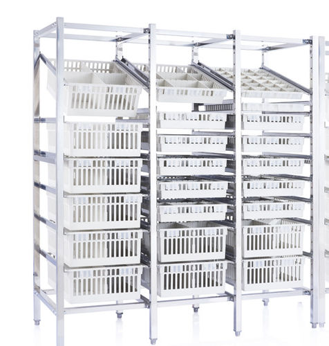 模块化搁板货架 - P3904 - Sichuan Yufeng Medical Equipment Co., Ltd. - 药房 / 消毒 / 不锈钢