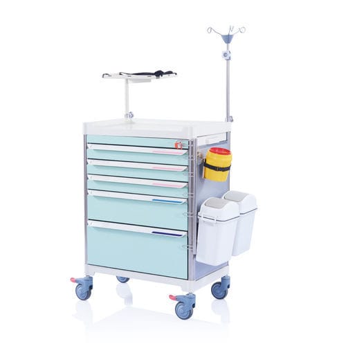 急救推车 - W3920 - Sichuan Yufeng Medical Equipment Co., Ltd. - 用于医疗器械 / 护理 / 清洁