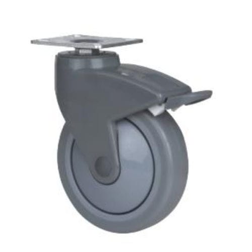 医院病床轮子 - L51SPB-4 - Xinchen Caster Wheels - 医疗推车 / 担架 / 带制动装置