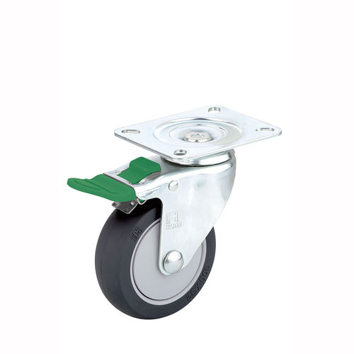 带制动装置轮子 - H35-6P100TPB/D - Haion Caster - 橡胶
