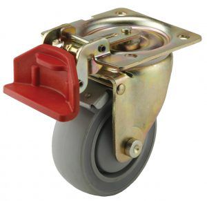 带制动装置轮子 - ET - Revvo Casters - 橡胶 / 固定式