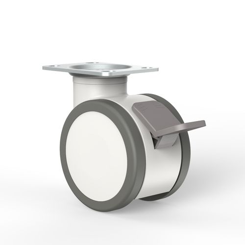 带制动装置轮子 - T06PUP100C06A - TKS Casters - 聚氨酯 / 聚酰胺 / 旋转