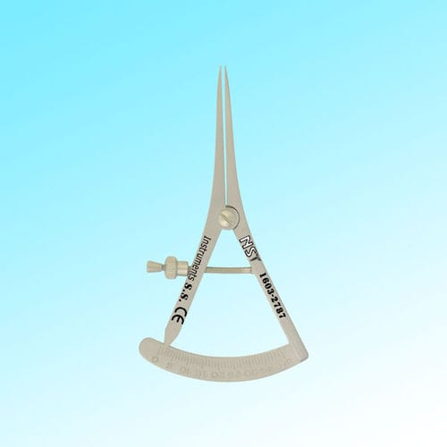 牙齿深度卡尺 -  1603-2785 - New Surgical Instruments Co. - Castroviejo式 / 直线型 / 表盘