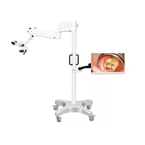牙科手术显微镜 - DOM-100 - Jiangsu Dynamic Medical Technology - 带滑轮
