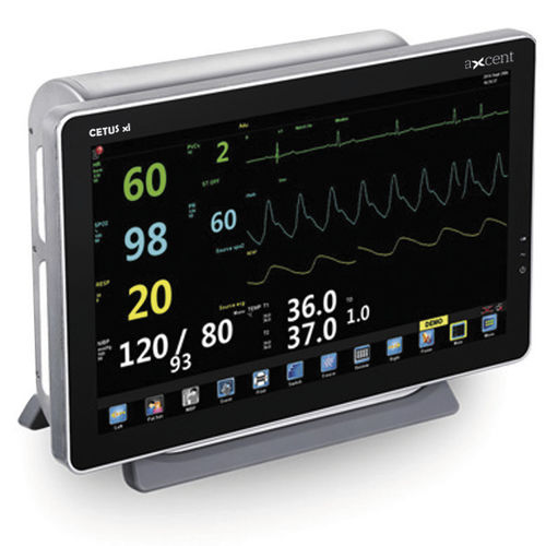 台式病人监护仪 - CETUS xl  - aXcent medical - ECG / RESP / TEMP