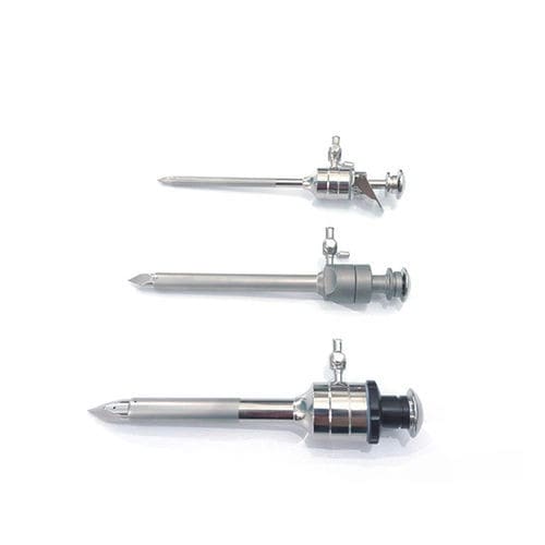 腹腔镜套管针 - 801.008.1 - Zhejiang Geyi Medical Instrument - 刀片 / 带注入阀 / 带有套筒