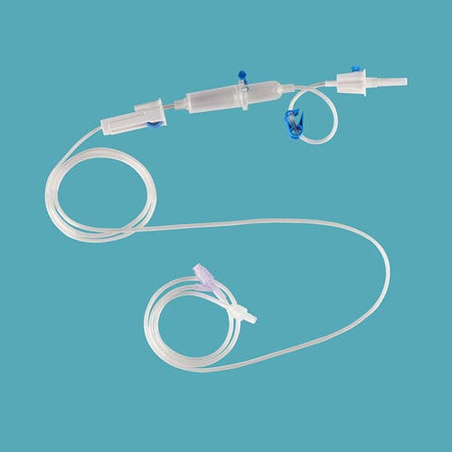 带滴水室输液器 - IV-03 - Taizhou Safefusion Medical Instruments - 带Y型连接器 / 带龙头阀 / 配有不含乳胶的部件
