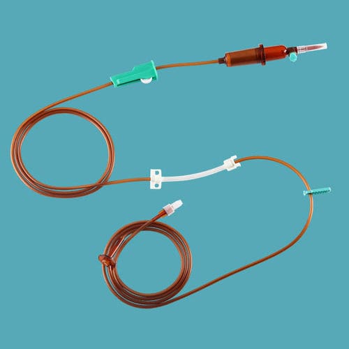 化疗输液器 - IVP-070 - Taizhou Safefusion Medical Instruments - 带滴水室 / 带Y型连接器 / 带龙头阀