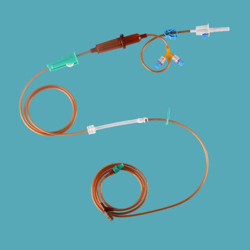 化疗输液器 - IVP-072 - Taizhou Safefusion Medical Instruments - 带滴水室 / 带Y型连接器 / 带龙头阀