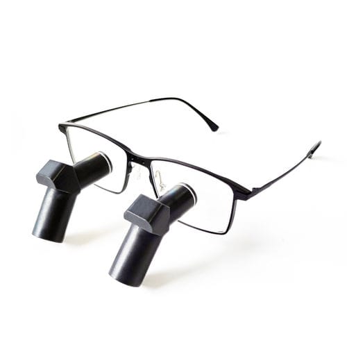 眼镜框双筒放大镜 - ENM-450X - Nanchang Micare Medical Equipment - 带折叠系统