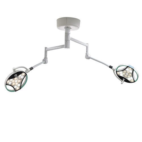 吊顶无影灯 - JD1700J Pro - Nanchang Micare Medical Equipment - LED / 小型手术 / 2臂式
