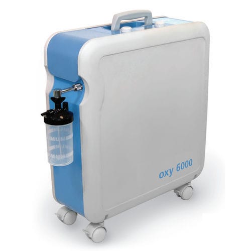 医用氧气浓缩器 - oxy 6000-6 - Bitmos GmbH - 带滑轮 / 组合式