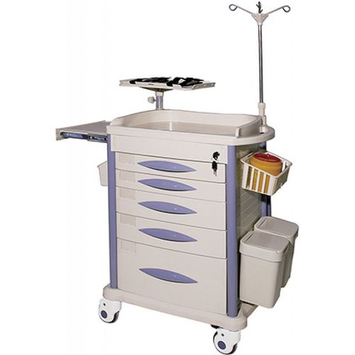 急救推车 - YX-ET750B - Jiangsu Yongxin Medical Equipment Co., Ltd. - 通用 / 铝制 / 塑料