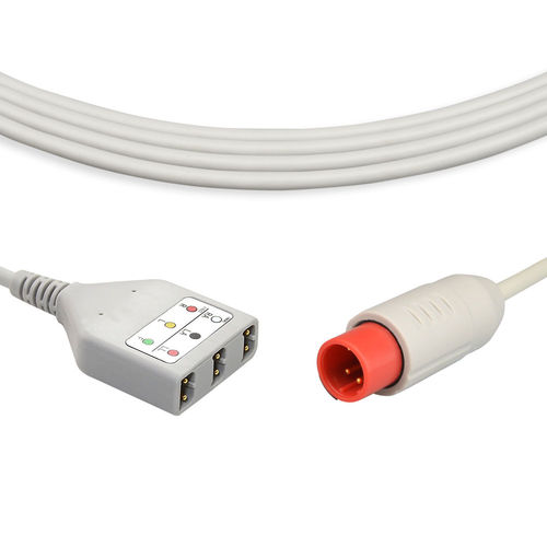 四线式心电图电缆 - EB041-3AI - Med-link Electronics Tech - 重复使用型