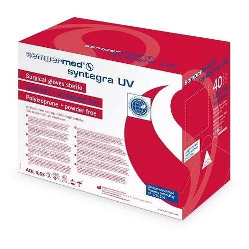 不含乳胶手套 - syntegra UV - Sempermed Industrial - 聚异戊二烯质 / 手术 / 无粉