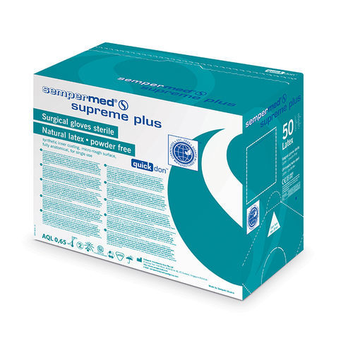乳胶手套 - supreme plus - Sempermed Industrial - 手术 / 无粉 / 无菌