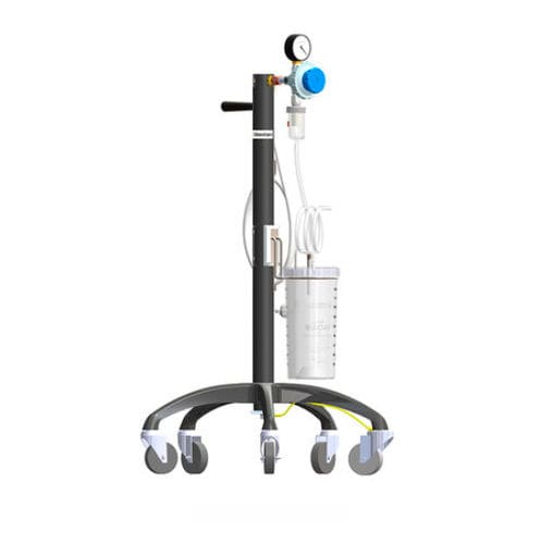 气动手术吸引器 - 401 series - Silbermann Technologies - 带滑轮