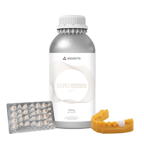树脂材质牙科材料 - CURO Crown - Ackuretta Technologies LLC - 牙齿修复 / 用于牙冠 / 用于牙桥