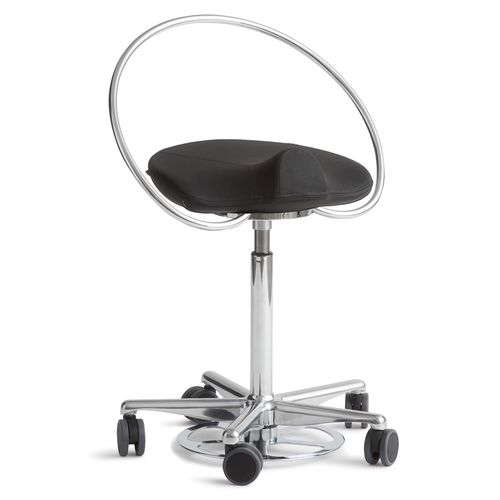 牙科凳子 - InCharge Flex Foot-operated - Dynamostol - 可调高度 / 带滑轮 / 黑色