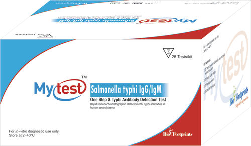 沙门氏菌快速诊断套装 - Mytest - Biofootprints Healthcare Pvt Ltd - 伤寒 / IgG免疫球蛋白G / 免疫球蛋白M