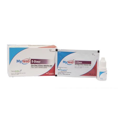 D-二聚体快速诊断套装 - Mytest - Biofootprints Healthcare Pvt Ltd - 心血管疾病 / 血液 / 等离子
