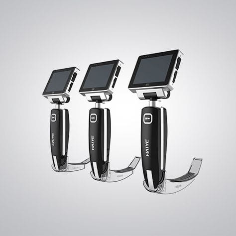 带刀头电子喉镜 - HYHJ-1320 - Xi'an Haiye Medical Equipment - 带视频显示器