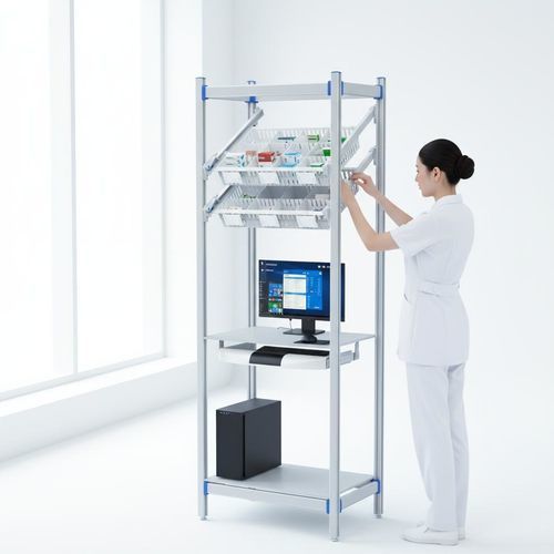 医疗电脑架 - FG-P-6002F01/B - Fangge Medical - 用于医院 / 用于手术室 / 存储