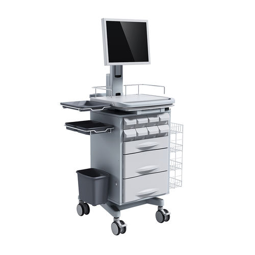 药物分配电脑推车 - HS-T-11 - Shandong HESOURCE Medical Equipment - 配件 / 带抽屉