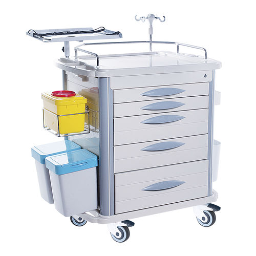 急救推车 - HS-D-03 - Shandong HESOURCE Medical Equipment - 医用 / 通用 / 铝制