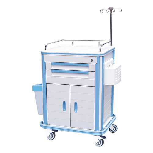 急救推车 - HS-D-04 - Shandong HESOURCE Medical Equipment - 医用 / 用于手术器械 / 氧气瓶架