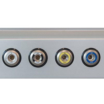 DIN输出终端 - PM0143E - GLOOR MEDICAL - 空气 / N2O / O2