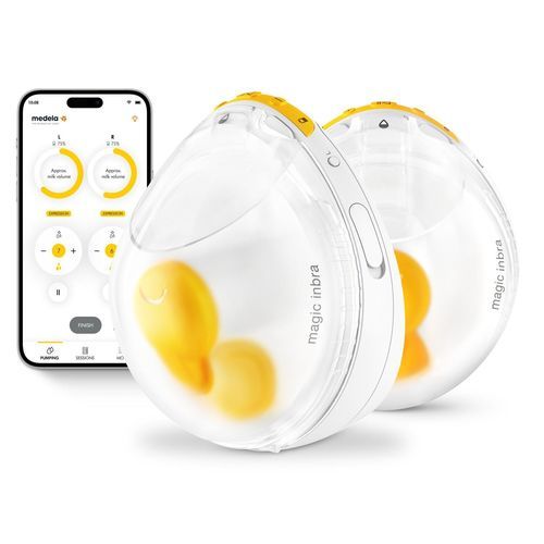电动吸奶器 - Magic InBra™ - MEDELA - 充电电池 / 带配件套装 / 带有双泵