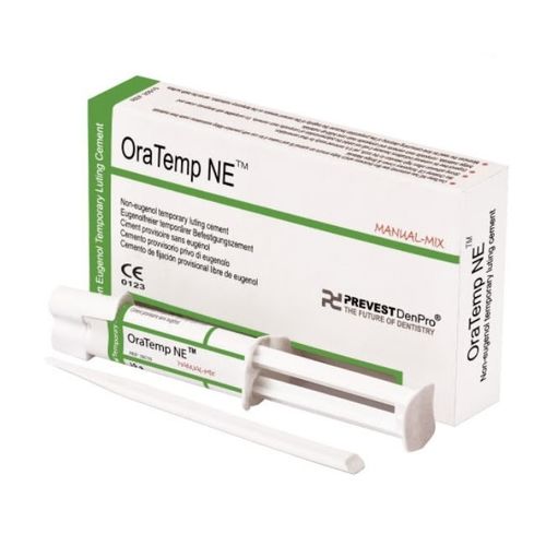 牙桥牙齿胶粘剂 - OraTemp NE™ - PREVEST DENPRO LIMITED - 用于牙冠 / 用于牙嵌 / 用于牙齿填补物