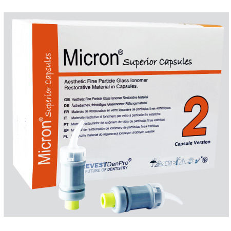 餐饮业牙齿胶粘剂 - Micron Superior Capsules - PREVEST DENPRO LIMITED - 玻璃离聚物 / 化学键合 / 液体