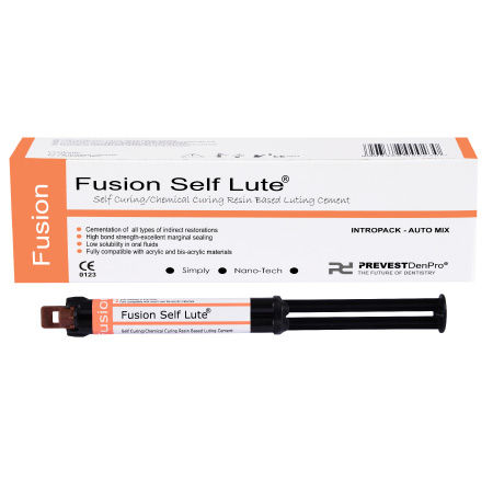 牙嵌牙齿胶粘剂 - Fusion Self Lute - PREVEST DENPRO LIMITED - 用于牙齿填补物 / 用于牙冠 / 用于牙桥